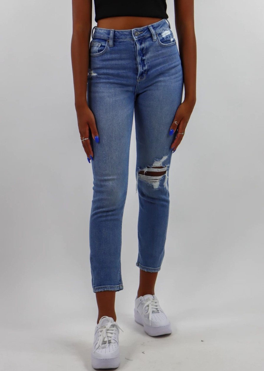 Bottoms * | Hidden Jeans Every Day Straight Leg Jeans Medium Wash Denim Bottoms