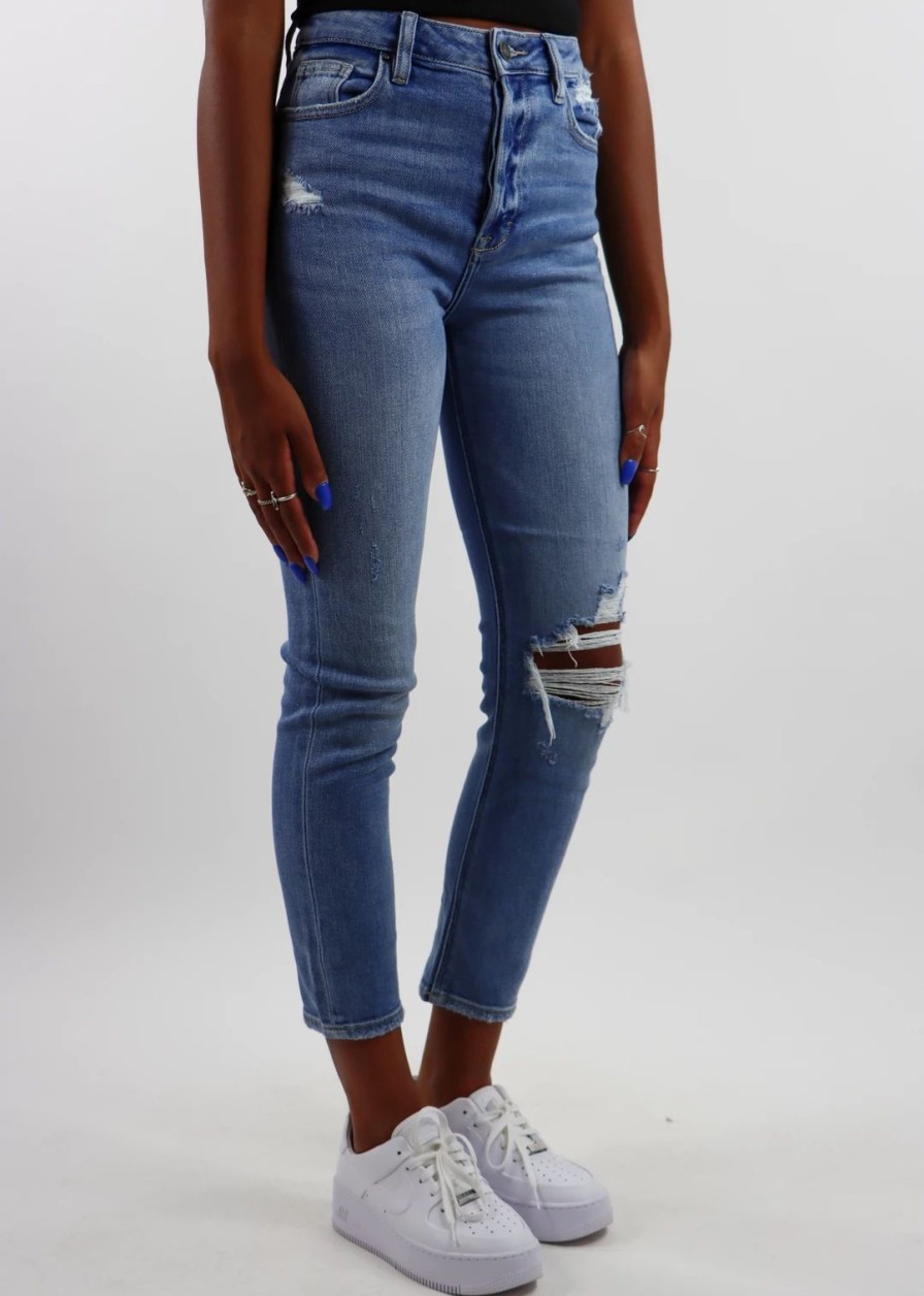 Bottoms * | Hidden Jeans Every Day Straight Leg Jeans Medium Wash Denim Bottoms