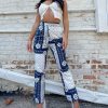 Edits * | Bailey Rose Old Town Road Pants Navy And White