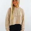 Tops * | Hyfve Back Home Cropped Sweatshirt Tan Tops