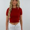 Tops * | Hyfve Girl Crush Top Burnt Orange