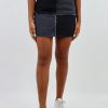 Bottoms * | Blue Blush Love On Top Skirt Black Denim Color Block Bottoms