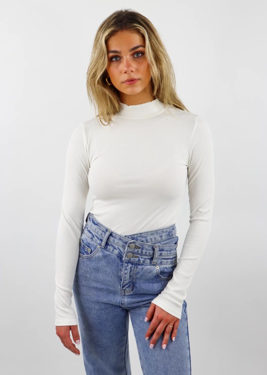 Tops * | By Together Young Souls Long Sleeve Top Ivory Tops