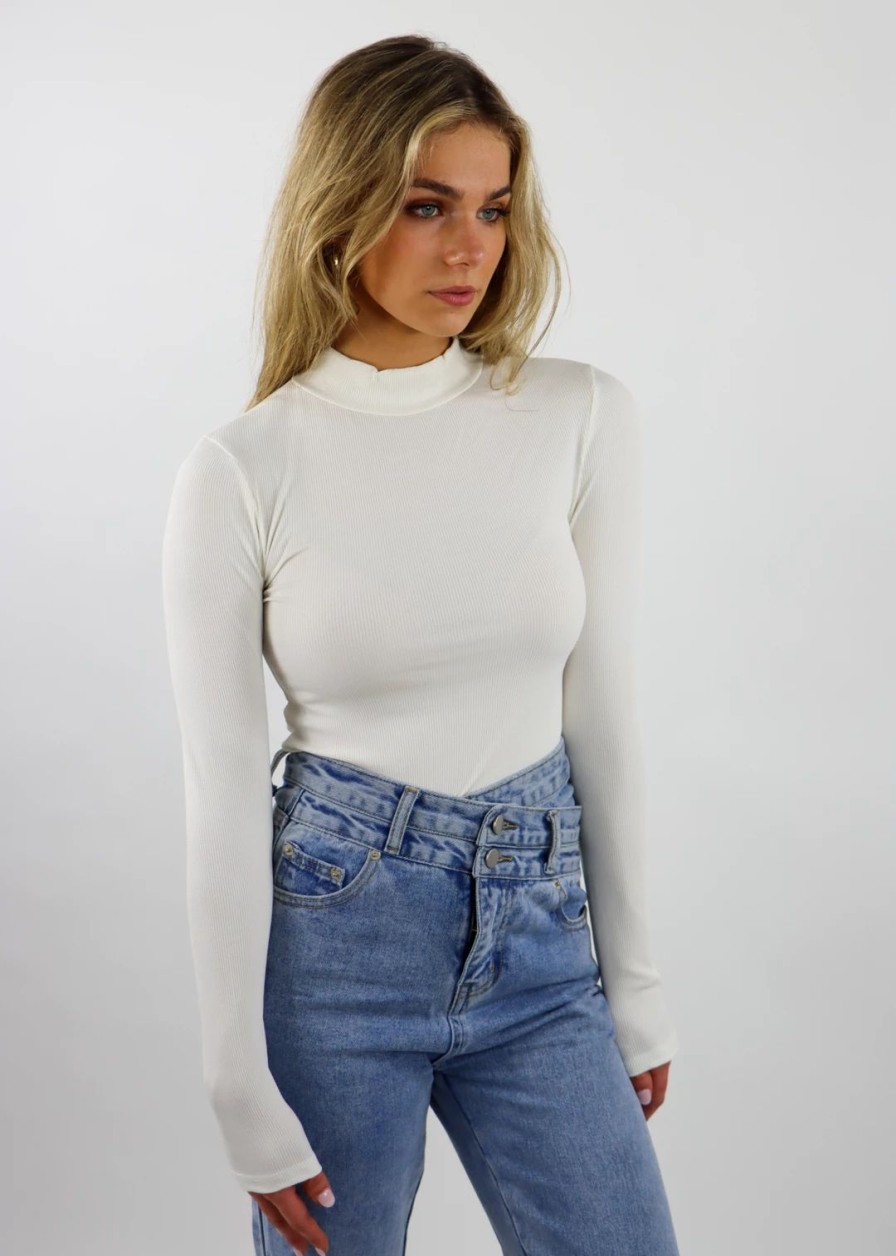 Tops * | By Together Young Souls Long Sleeve Top Ivory Tops