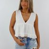 Tops * | Pol Small Worlds Tank Ivory Newness