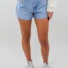 Bottoms * | Ontwelfth Bottoms Wow. Shorts Light Wash Denim