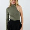 Tops * | Le Lis Tops Wait 4 U Long Sleeve Top Olive