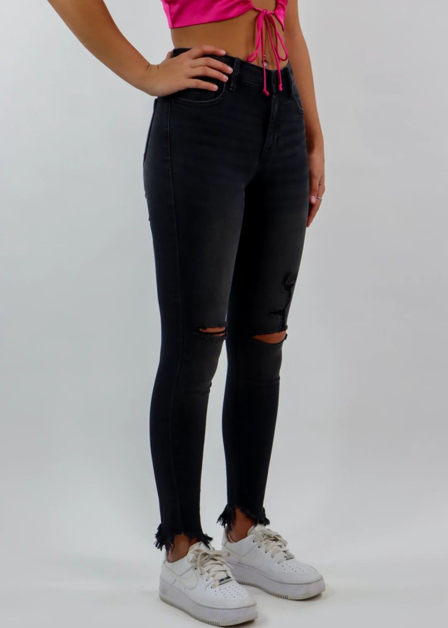 Newness * | Hidden Jeans Paint It Black Jeans Black Denim