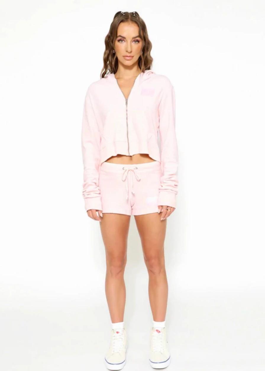 Tops * | Newness Boys Lie Terry Zip Up Rose