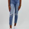 Bottoms * | Hidden Jeans Genie In A Bottle Straight Leg Jeans Medium Wash Denim Bottoms