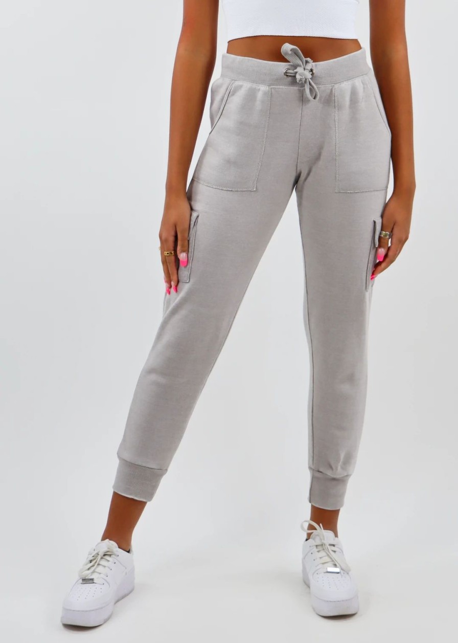 Edits * | Vintage Havana Netflix And Chill Cargo Joggers Taupe