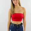 Tops * | Hyfve Catch Me If You Can Tube Top Red Tops