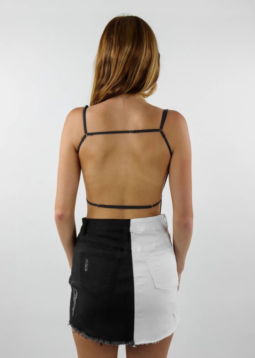 Tops * | Sky To Moon Tops With Your Love Tube Top Black