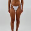 Edits * | Motel Bold As Love Bikini Side Tie Bottom White