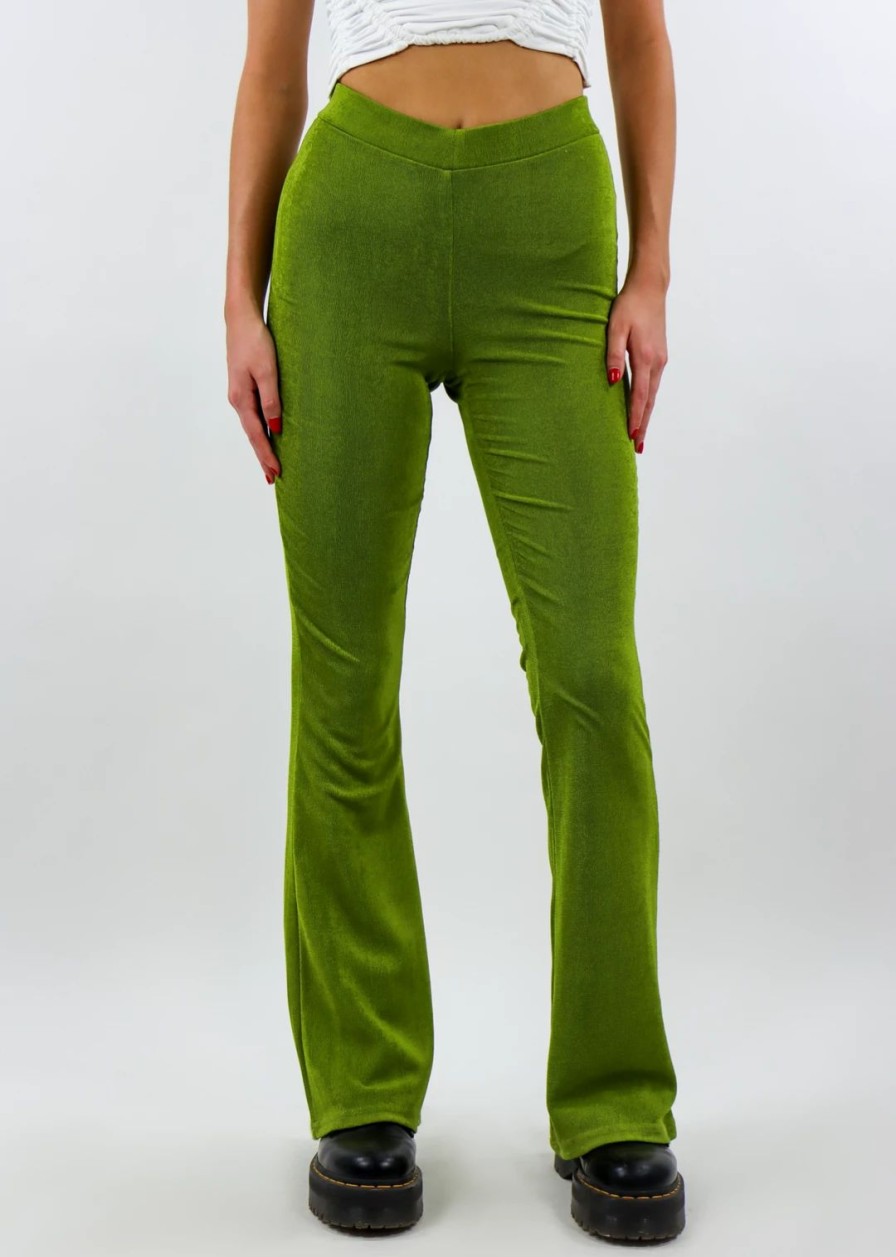 Bottoms * | Pepper Mayo Bottoms Ring My Bell Pants Green