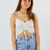 Tops * | Hyfve Sorry Not Sorry Tank White