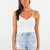 Tops * | Hyfve Shake It Off Tank White