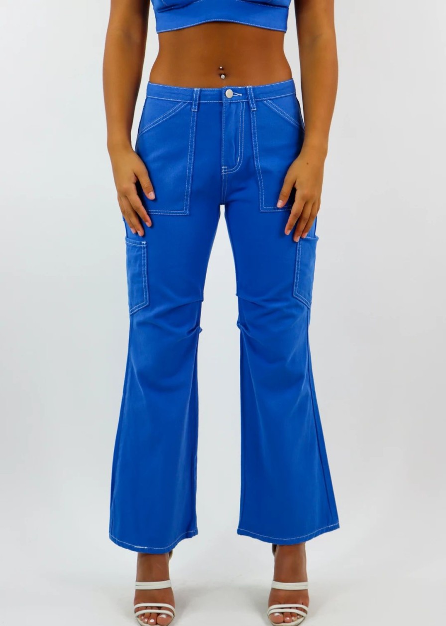 Edits * | Et Clet Newness Child'S Play Cargo Pants Blue