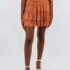 Bottoms * | Kayla'S Armoire Start Me Up Skirt Burnt Orange Bottoms