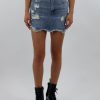 Bottoms * | Dance & Marvel Bottoms Hard To Forget Skirt Medium Wash Denim