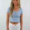 Tops * | Hyfve Tops Soul Mate Top Baby Blue