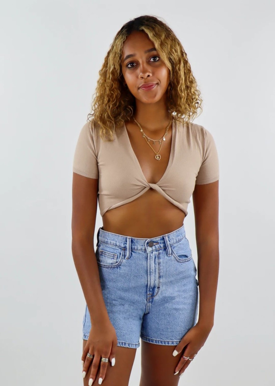 Tops * | Tic Toc Favorite Mistake Top Camel Tops