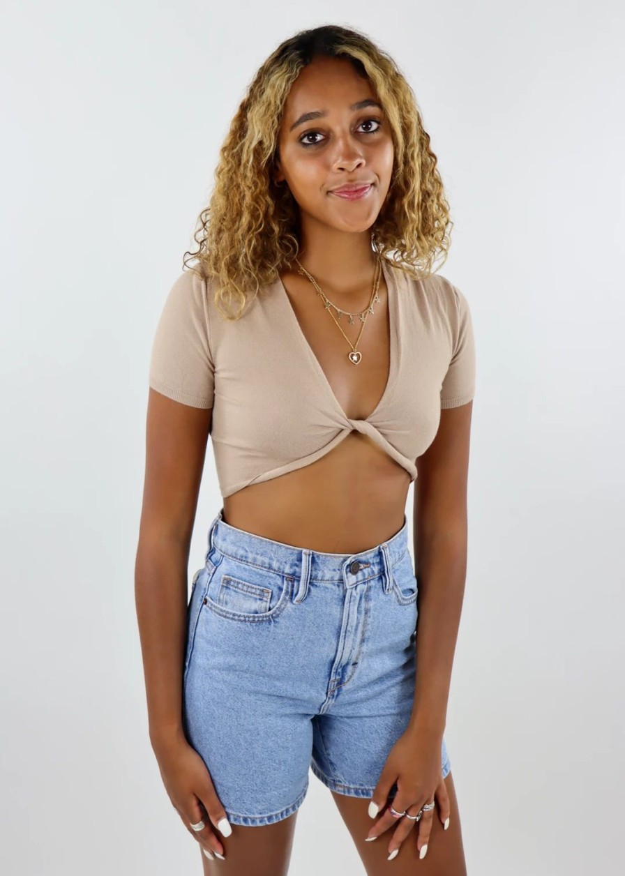 Tops * | Tic Toc Favorite Mistake Top Camel Tops