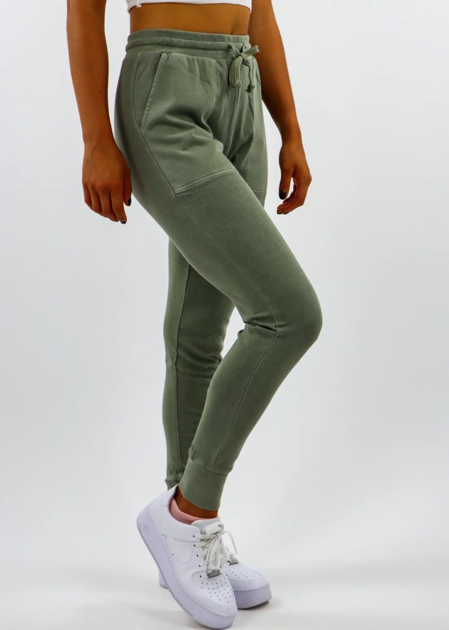 Bottoms * | Hyfve Never Catch Me Joggers Olive