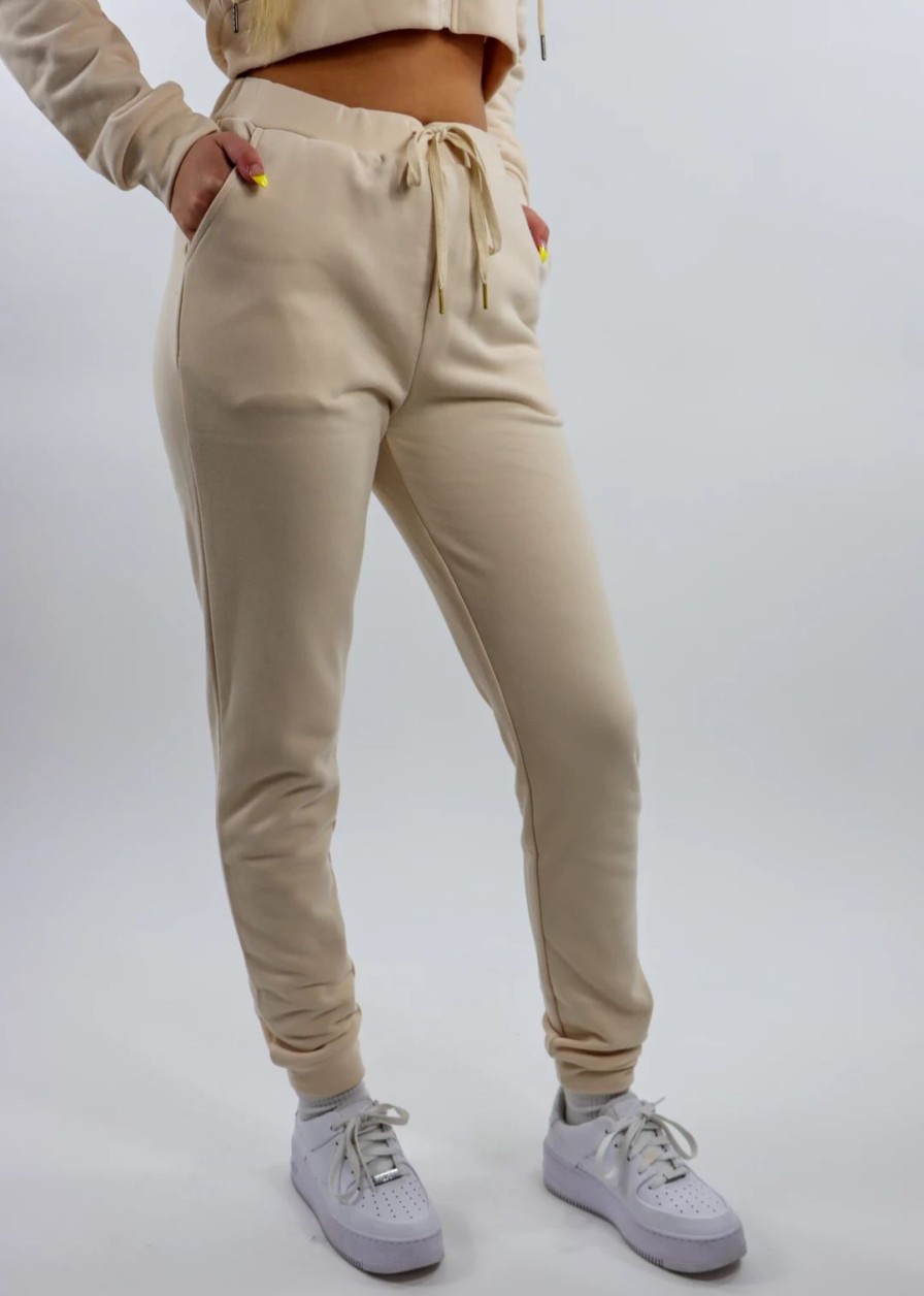 Bottoms * | Dance & Marvel Bottoms Casual Fridays Joggers Beige