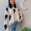 Tops * | Storia Thunderstruck Sweater Cream