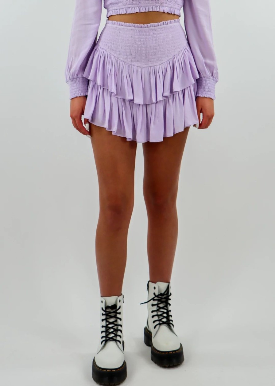 Edits * | Rock N Rags Sunshine Daydream Skirt Lavender Best Sellers