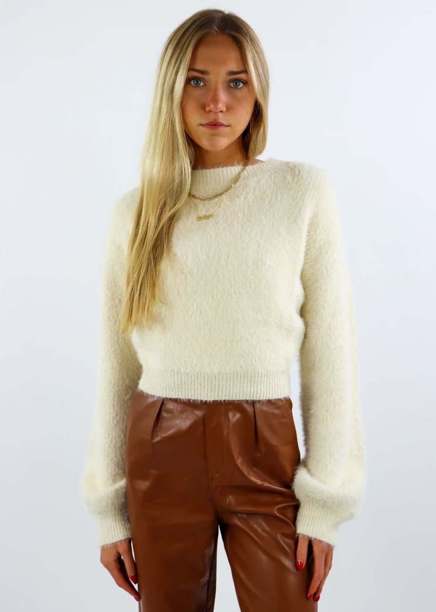 Tops * | Emory Park Together Again Sweater Ivory Tops