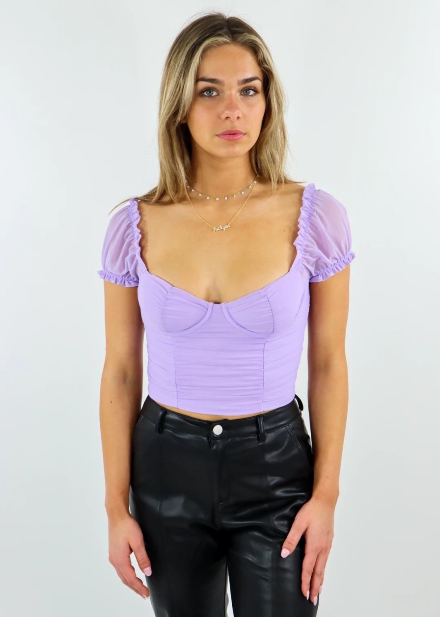 Tops * | Tic Toc Best Sellers Babygirl Top Lavender