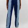 Newness * | Blue Blush Good Feelings Jeans Color Block Denim Newness