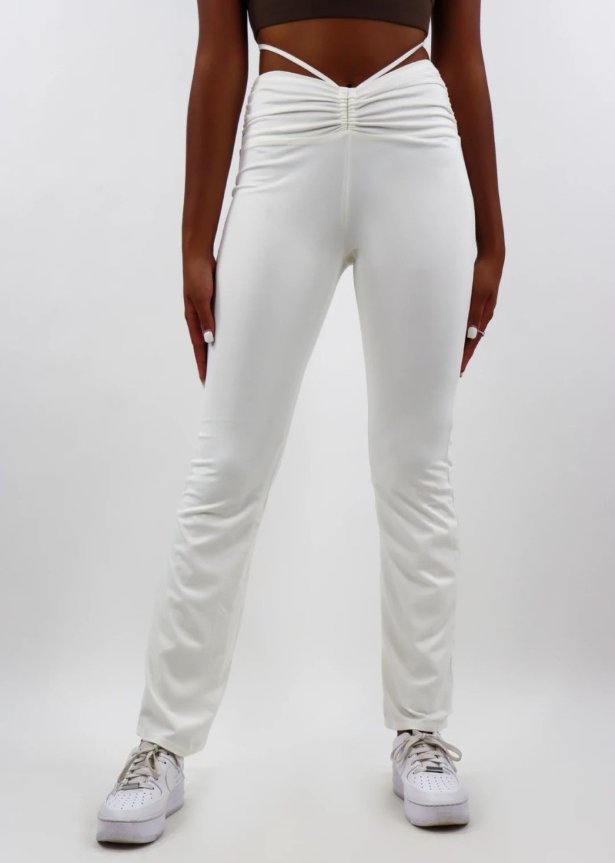 Edits * | Bailey Rose Stay Next To Me Pants White